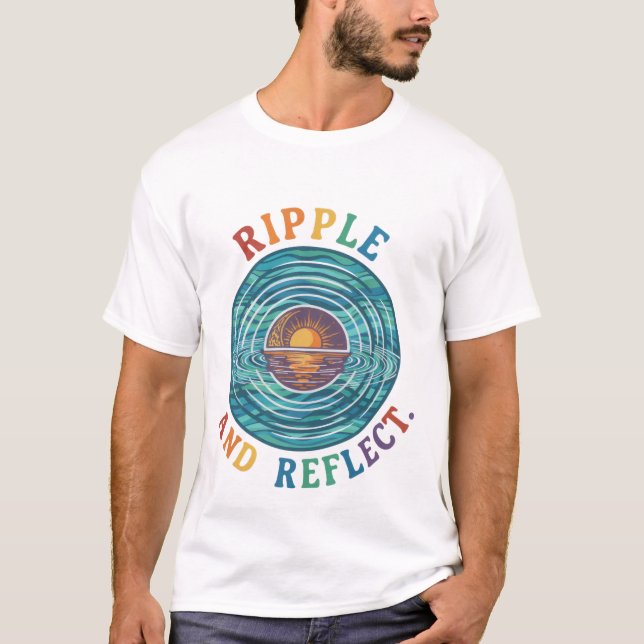 "Ruptura y reflexión | Camiseta gráfica minimalist (Anverso)