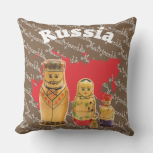 Rusia - Russia Babuschka Matrjoschka almohada -