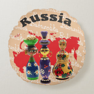 Rusia - Russia Babuschka Matrjoschka almohada -
