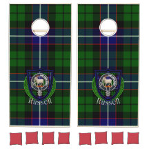 Russell Scottish Clan Tartan Escudo