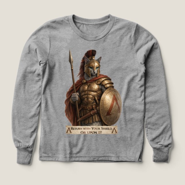 Russian Blue Spartan Cat (Diseño frontal)