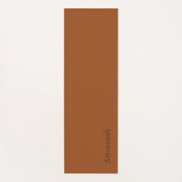 Rust-Brown Personalizado Yoga Mat