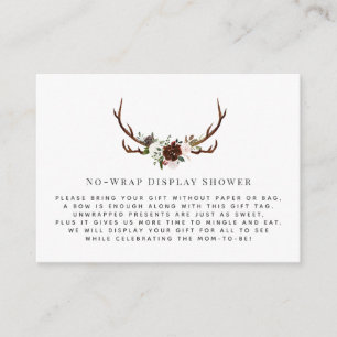 Rustic Antler   Mostrar inserción de invitación a 
