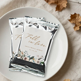 Rustic Autumn Floral Fall in Love Coffee Favor