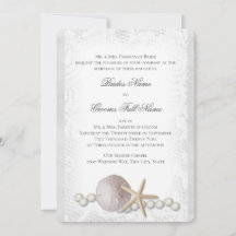 Rustic Beach Lace y la invitación a la Perla