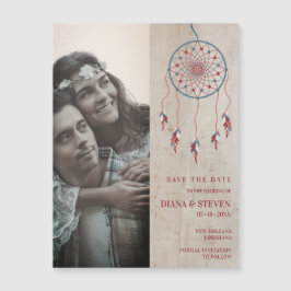 Rustic Boho Dreamcatcher Photo Save the Date