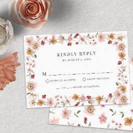 Rustic Boho RSVP Card