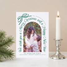 Rustic Bow We Wish You a Merry Christmas 