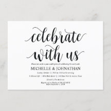 Rustic Celebrar con nosotros Tarjeta de Invitación