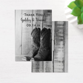 Rustic Cowboy Boots Country Wedding Tags Favorito
