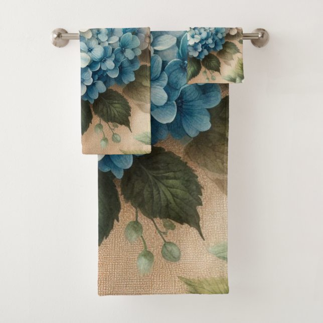 Rustic Elegant Blue Hydrangea Floral  (In situ)
