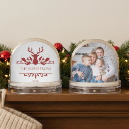 Rustic Family Monogram Christmas Photo