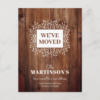 Rustic Hemos movido la dirección cambiar la postal