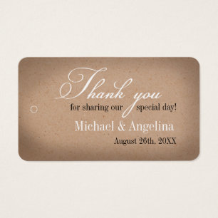 Rustic Kraft Diseño 100/Pk Etiquetas de favoritas 
