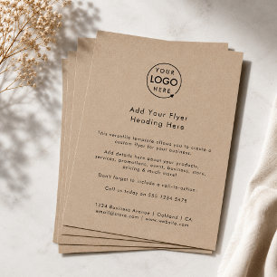 Rustic Kraft Logotipo Empresarial Publicidad Mod