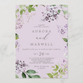 Rustic Lilac | Invitación a la boda casual de Lave