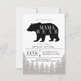 Rustic Mama Bear | Invitación de Baby Shower
