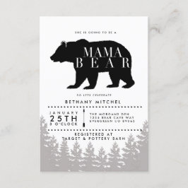 Rustic Mama Bear | Invitación de Baby Shower