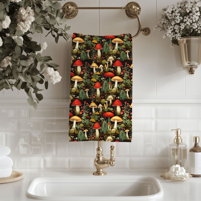 Rustic Mushroom Towel Nature’s Soft Palette (Rustic Mushroom Towel Nature’s Soft Palette)