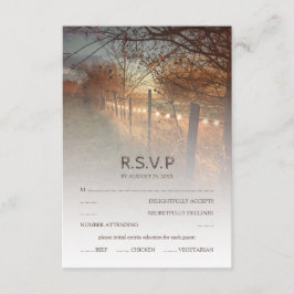 Rustic Otumn Farm Country Fall Wedding RSVP