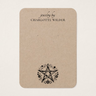 Rustic Pentacle Pentacle Jewelry Earring Kraft