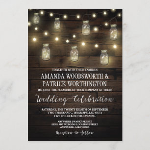 Rustic String ilumina las invitaciones a la boda d