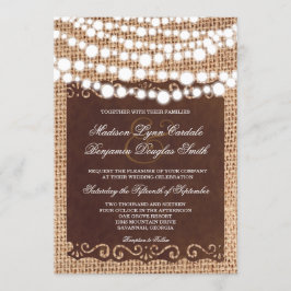 Rustic String ilumina las invitaciones a la boda d