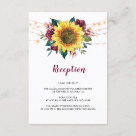 Rustic Sunflower Ilumina la recepción de boda flor