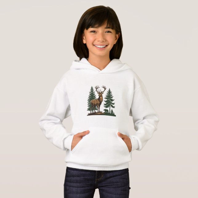 Rustic Wildflower Botánica Kids Hoodie (Anverso completo)