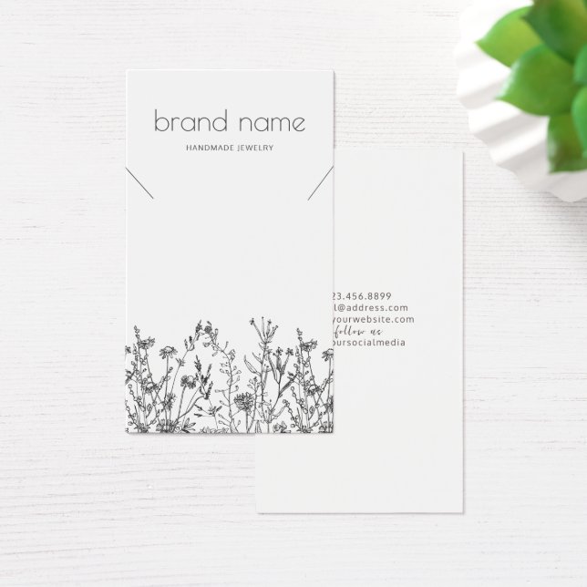 Rustic Wildflowers Necklace Display  (Escritorio)