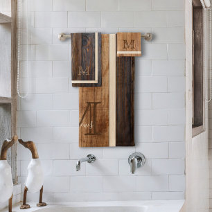rustic wood tone vertical stripe
