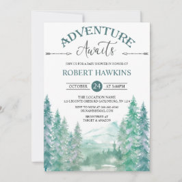 Rustic Woodland Adventure espera la invitación de