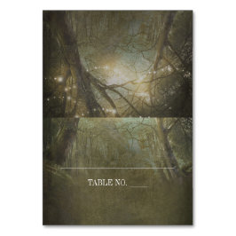 Rustic Woodland ilumina las tarjetas de los lugare