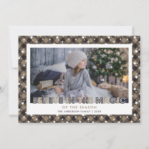 Rústica creencia en las tarjetas de Navidades de f