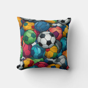 "Rústica de color - almohada del patrón de bola de