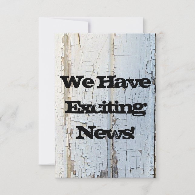 Rústica de la madera blanca salva la fecha (Anverso)