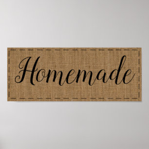 Rústica decoración de campo casera en Burlap