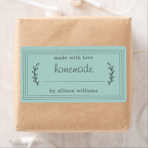 Rústica etiqueta azul para conchas de productos c