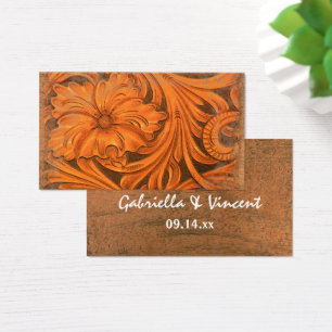 Rústica flor País Occidente Bolsas de Favor de la