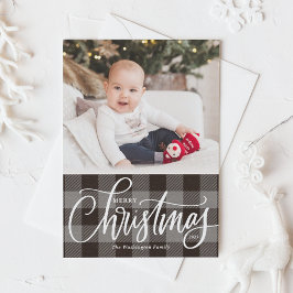 Rústica foto de navidad de gránulos grises