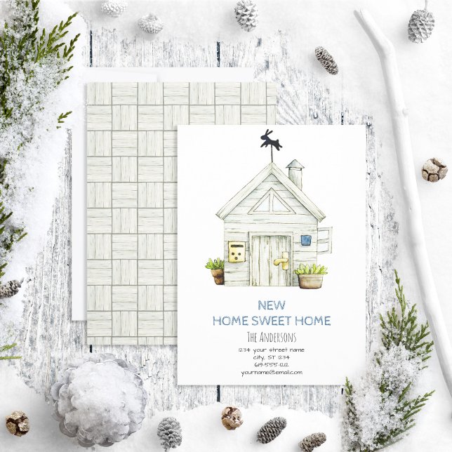 Rústica nueva casa dulce hogar Invitación en movim (Subido por el creador)