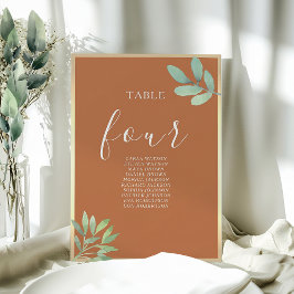 Rústica tabla de asientos para Bodas de Naranjas q