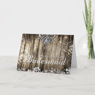 Rústica Wood será mi tarjeta de dama de honor