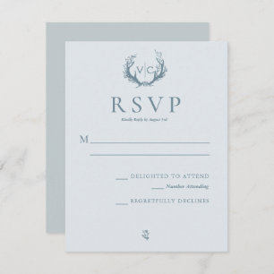 Rústicas anhelas con flor   RSVP de boda