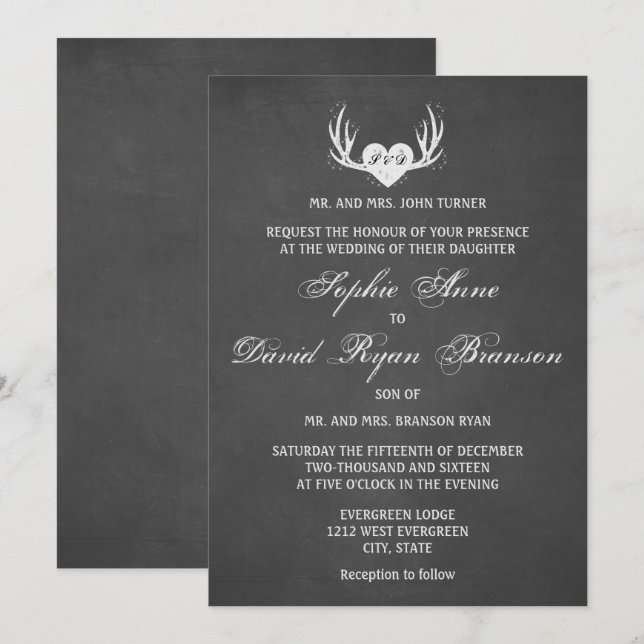 Rústicas Antillas de Cerveza y la invitación a la  (Anverso / Reverso)