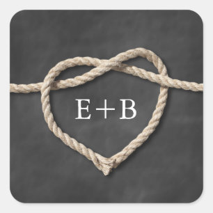 Rústico amarrando al Pegatina del nudo