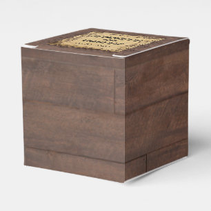 Rústico Campo Barn Madera Belleza Caja de Favor de