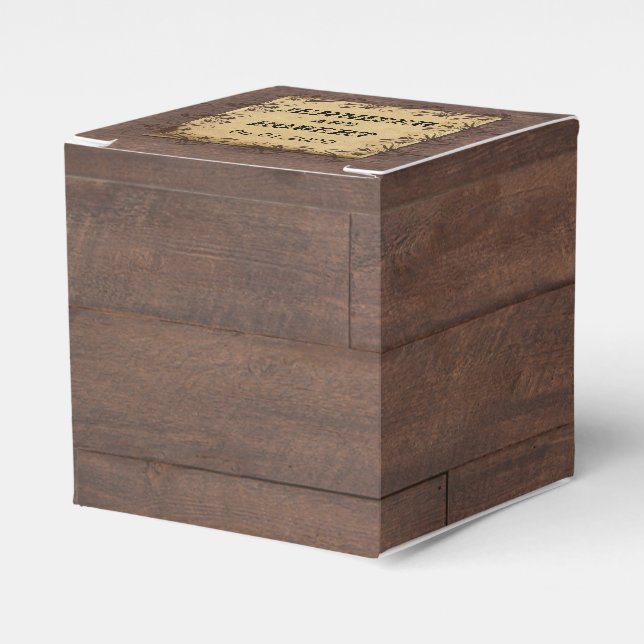 Rústico Campo Barn Madera Belleza Caja de Favor de (Costado Anverso)