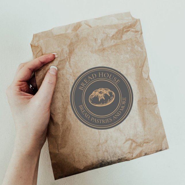 Rústico clásico Pegatinas redondos para productos  (Subido por el creador)