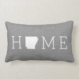 Rústico Cojín decorativo de Estado de Arkansas en 